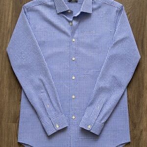 Ralph Lauren Blue Gingham Dress Shirt